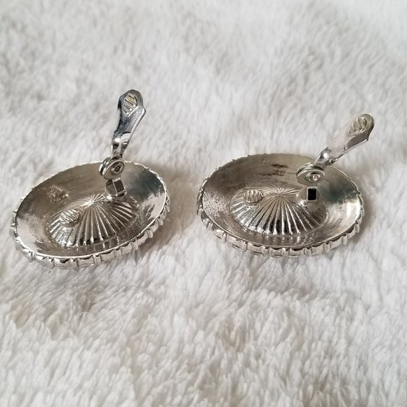 Yves Saint Laurent Rhinestone Clip On Earrings - Picture 8 of 13